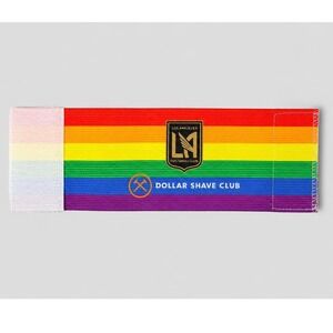 LAFC Los Angeles Football Club Rainbow Pride‎ Captain Armband Dollar Shave Club